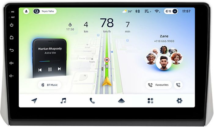 Магнитола для Mitsubishi Xpander, Xpander Cross - Teyes CC4L монитор 10.1" IPS, Android 14, Быстрая, Snapdragon 662, CarPlay, 4G SIM-слот