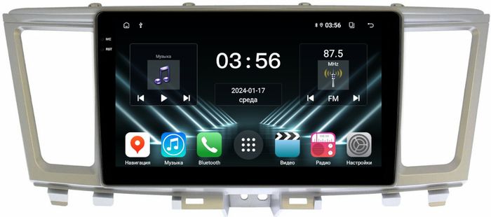 Магнитола для Infiniti QX60, JX35 2012-2016 (пластиковый верх) - FarCar S280 монитор 9.5" IPS на Android 13, CarPlay
