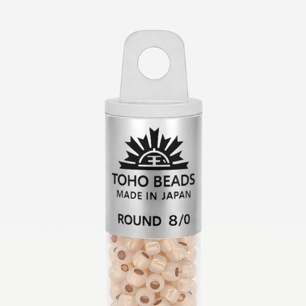 Японский бисер TOHO Round 8/0 (№751), с внутренним покрытием золотом 24K, прозрачный