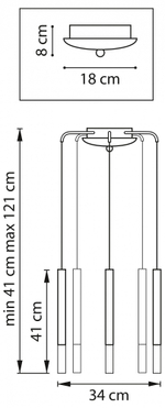Подвесная люстра Lightstar Tubo L5T747143