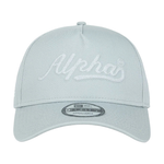 Бейсболка Alpha Industries AI X New Era 940 Script Hat Mist (Серо-голубая)