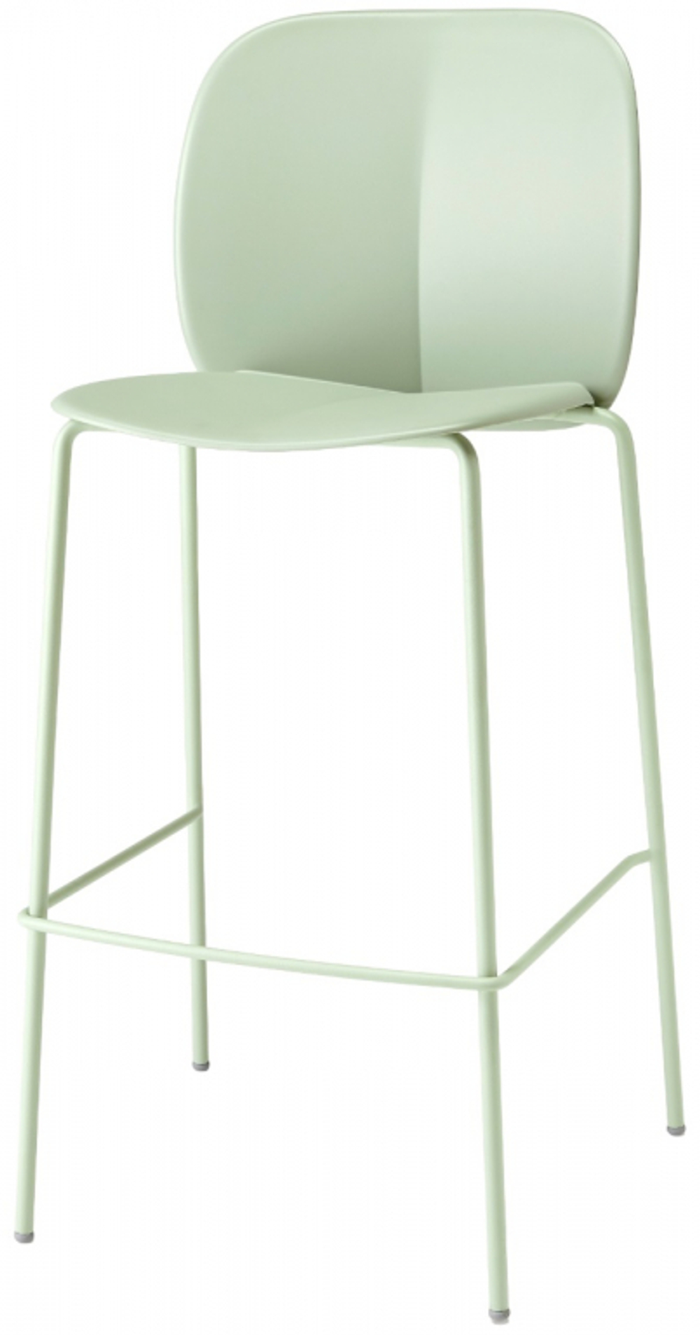 Стул пластиковый полубарный Scab Design Mentha Go Green, зеленый шалфей