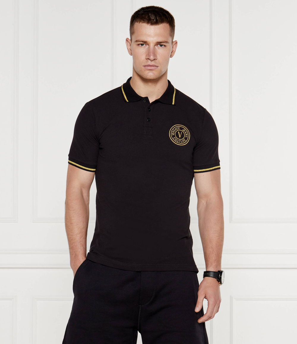 Поло Versace Jeans Couture - черный(77GAGT00CJ01T)