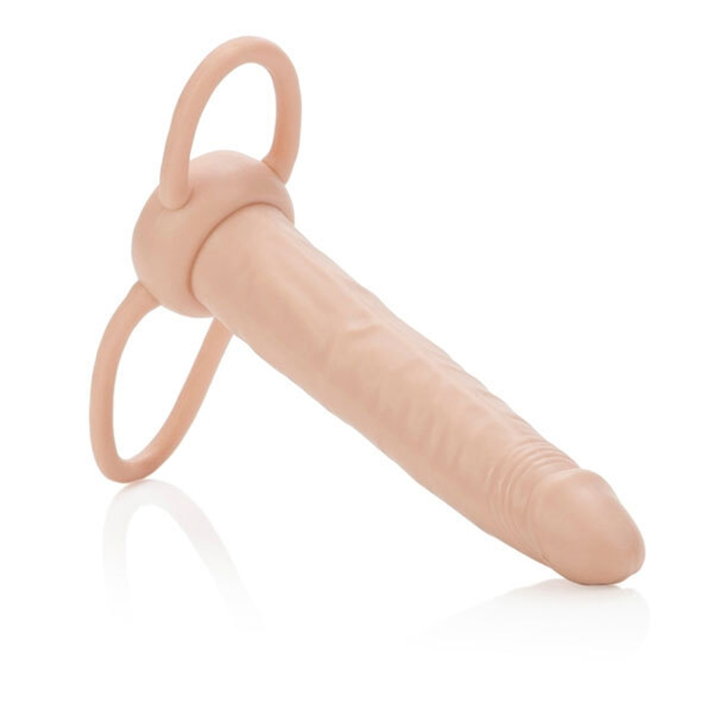 Телесная насадка на пенис Accommodator Dual Penetrators (Цвет: телесный)