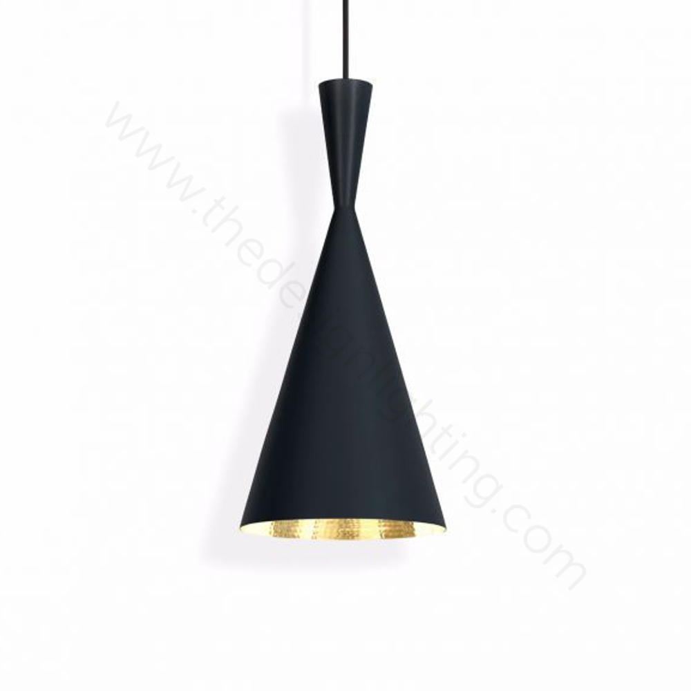 Pendant design lamp  Beat Light Tall by Tom Dixon (Black)
