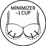 Бюстгальтер Минимайзер Triumph Amourette Charm W02 (ваниль)