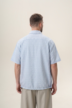 Рубашка KUL'TURA "PLAID SHIRT" Голубая клетка