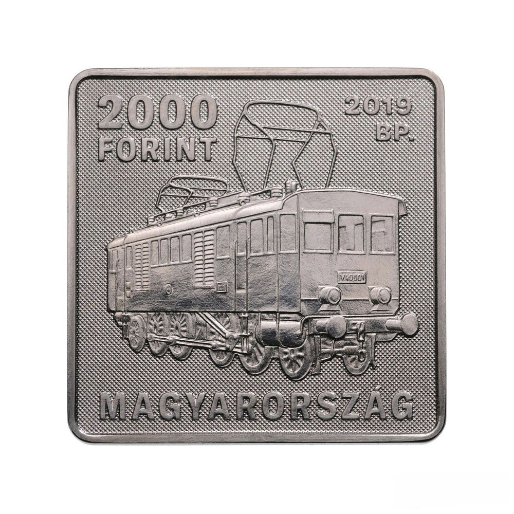 2000 форинтов. Трамвай Кальман Кандо Венгерский инженер. Венгрия. 2019 год.