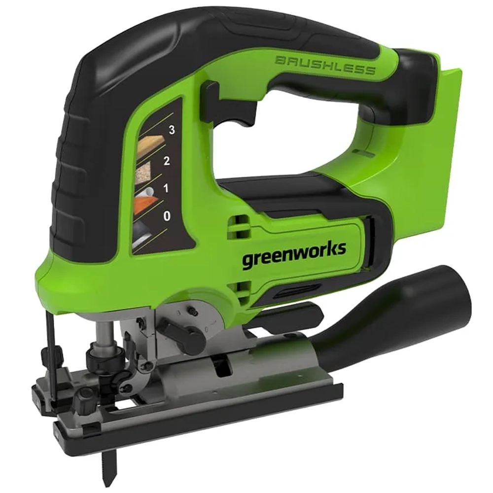 Лобзик аккумуляторный Greenworks Арт. 3601407, 24V, бесщеточный, без АКБ и ЗУ