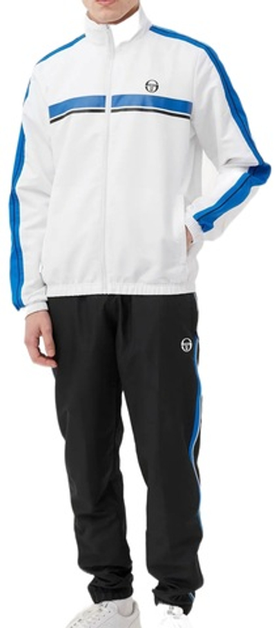 Мужской теннисный костюм Sergio Tacchini Agave Tracksuit - black/white/blue