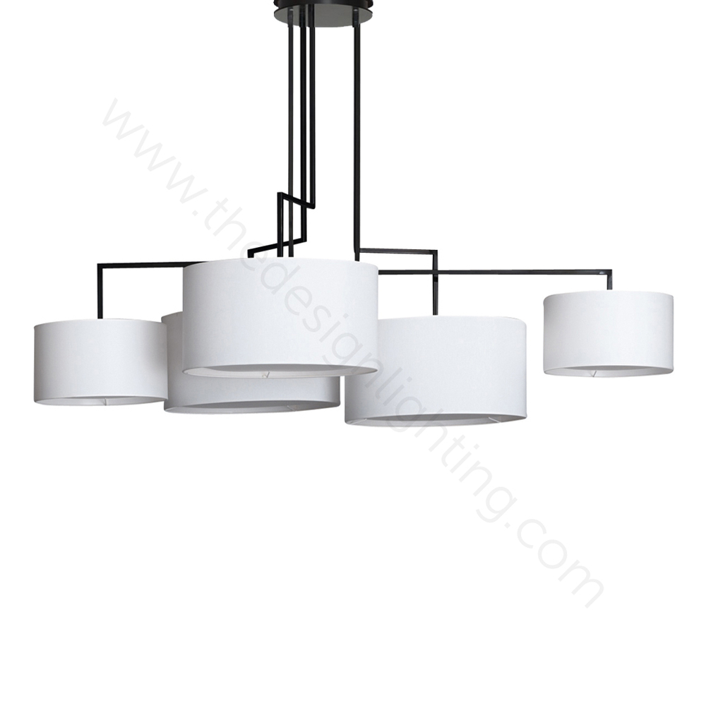 Ceiling design lamp  Noon 5 by Zeitraum (White)
