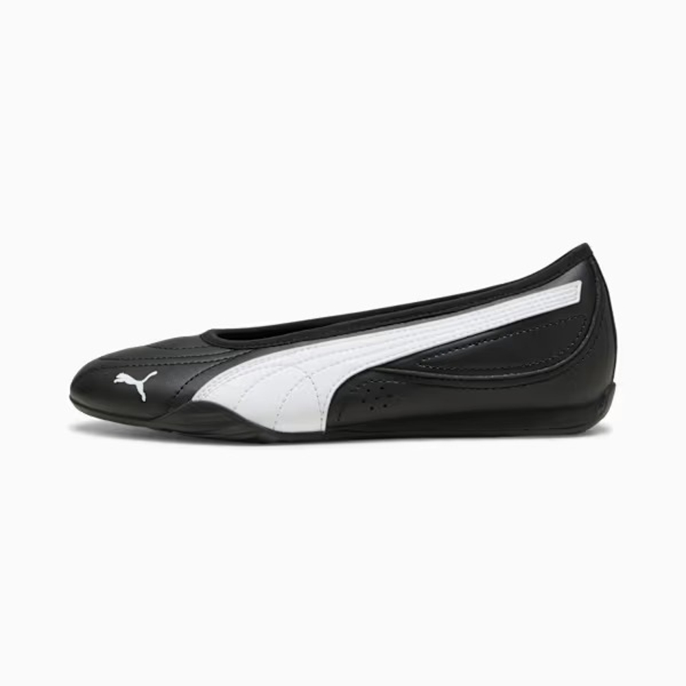 PUMA Кроссовки-балетки Catch, черный/белый