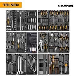 TOLSEN (TT85416-239) Набор инструментов "CHAMPION" для тележки, 18 ложементов, 239 предметов