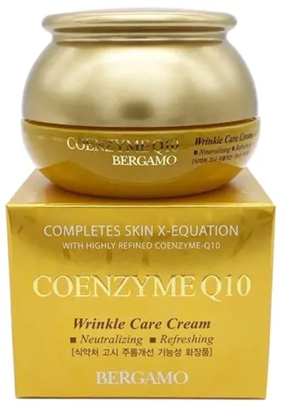 Bergamo Coenzyme Q10 Wrinkle care Cream Омолаживающий крем с коэнзимом Q10 50 г