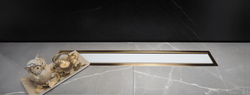 Душевой лоток Pestan Confluo Premium Line 750 White Glass Gold