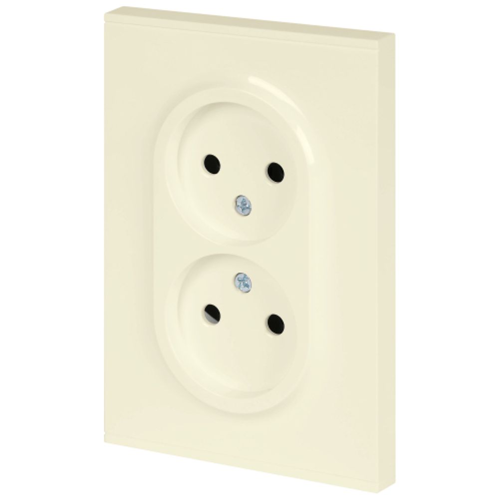 Розетка ЭРА Arktik 16-2107-02 без заземления двойная 2X2P 16А-250В слоновая кость | Эра Arktik