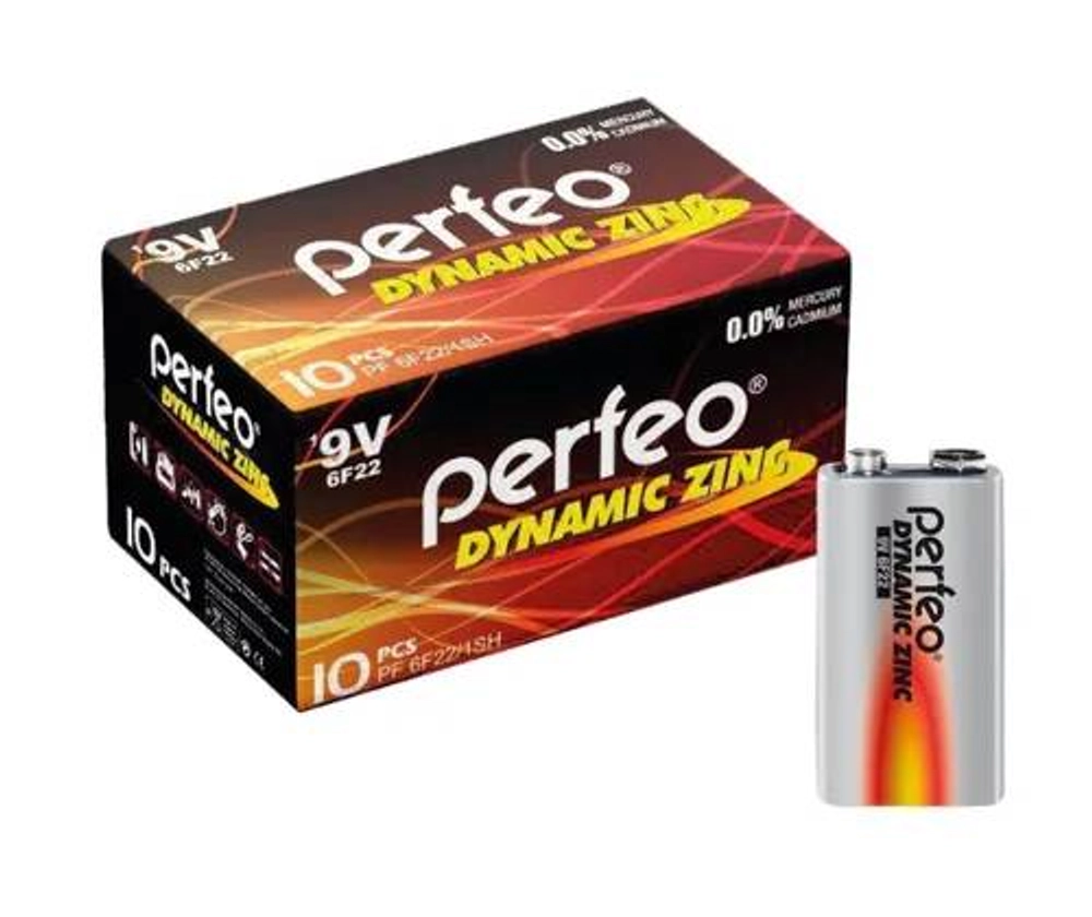 Perfeo 6F22 б/б Dynamic Zinc *1/10/400