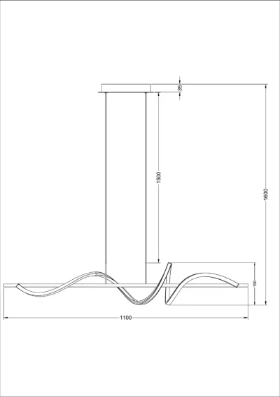 Подвесной светильник Arte Lamp TWISTED A4587SP-30BK, 1хLED