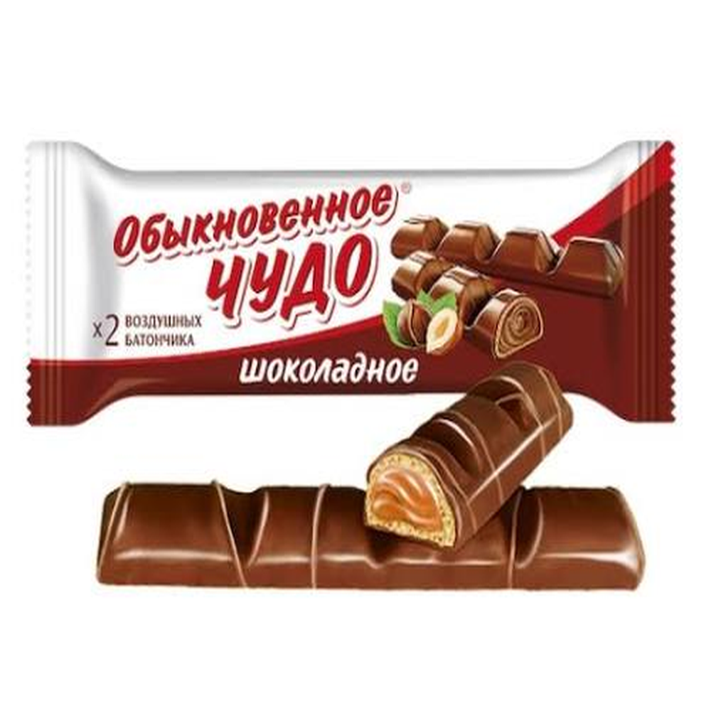 Вафельный батончик "Обыкновенное Чудо" шоколадное, 24 шт.
