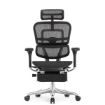 Кресло FALTO Ergohuman Elite 2 с подножкой ( чёрный каркас /сетка чёрный T-168-B1 Black )