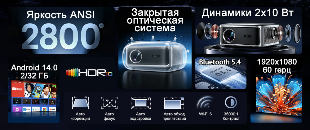 Проектор TouYinger H8 Max