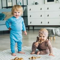 Боди-кимоно с длинным рукавом и крылышками "Кокос" 0+