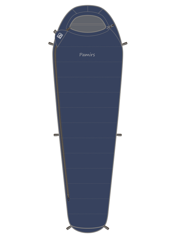 СПАЛЬНЫЙ МЕШОК ПУХОВЫЙ BASK PAMIRS V2 700+ XL