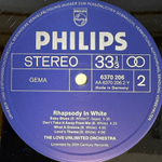The Love Unlimited Orchestra Arranged & Conducted By Barry White ‎– Rhapsody In White (Германия 1973г.)