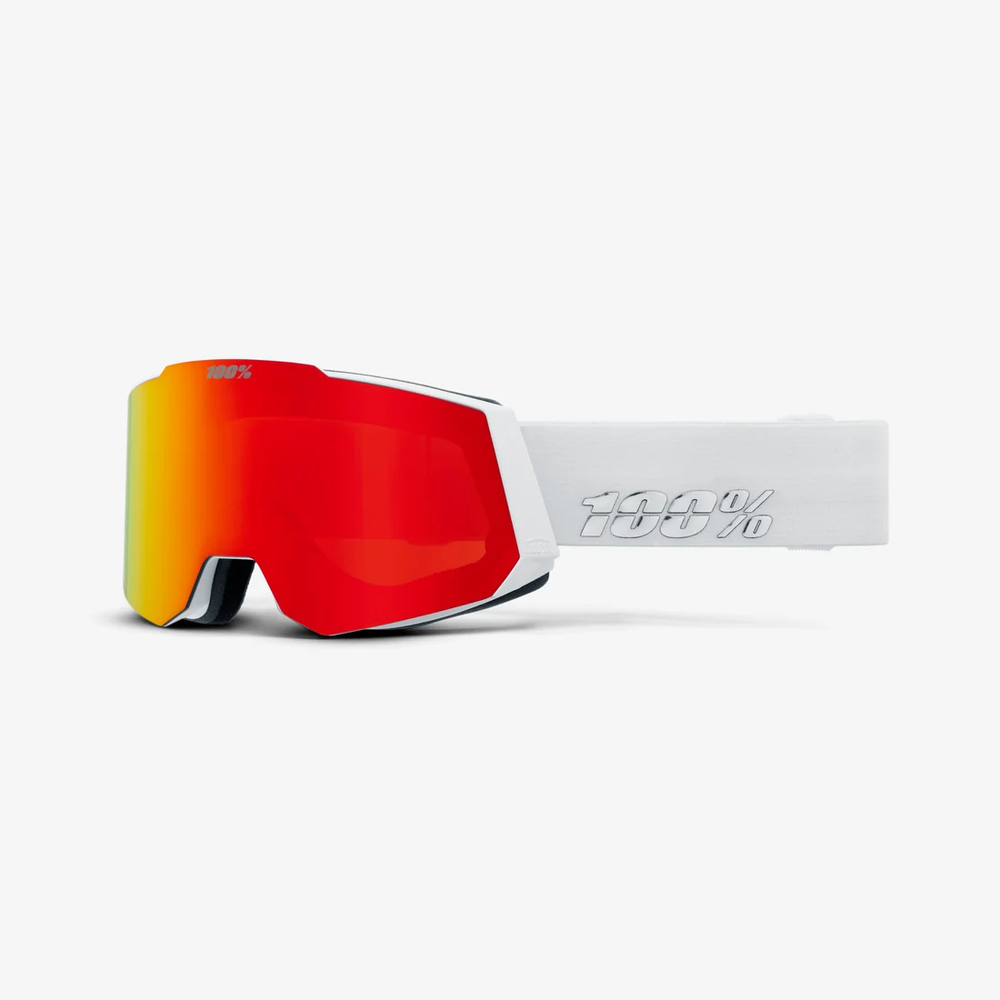 Горнолыжная маска 100% Snowcraft / White / Hiper Red Mirror Lens