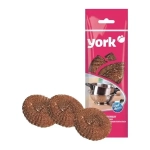 Губка для посуды медная 3 шт YORK