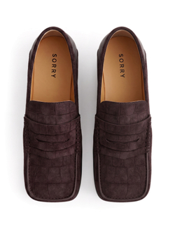 loafer croco mocha
