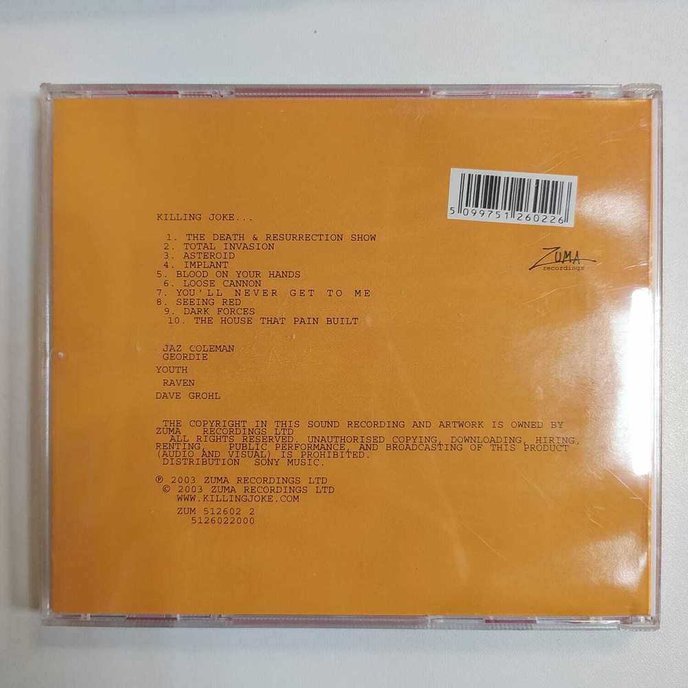 CD Killing Joke - Killing Joke (Европа 2003г.)