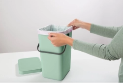 Brabantia Контейнер для мусора Sort & Go 12л для сортировки Jade Green 211829