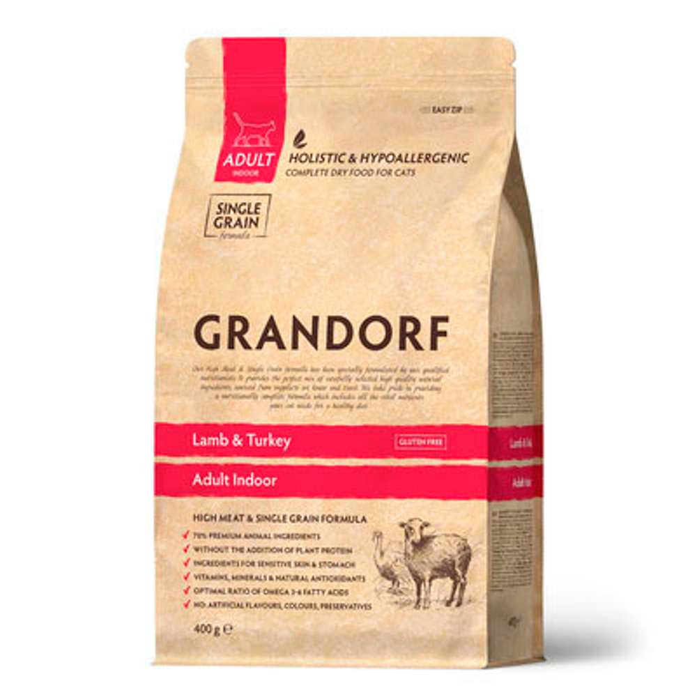 GRANDORF Ягненок с Индейкой для кошек