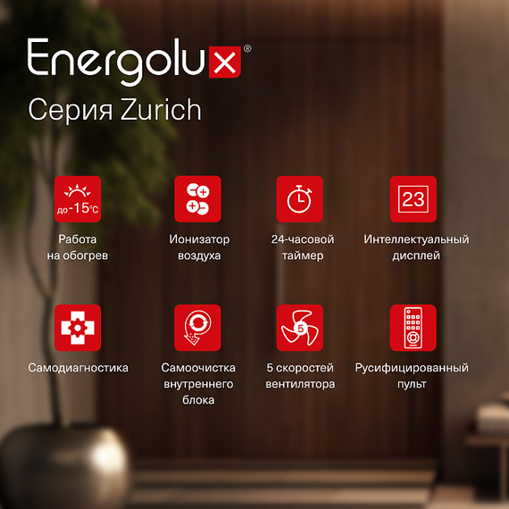 Инверторный кондиционер Energolux ZURICH SAS07Z5-AI/SAU07Z5-AI — (83)