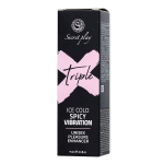 Возбуждающий гель с эффектом вибрации и охлаждения Secret Play Triple X 3in1 Unisex Pleasure Enhancer Gel 15мл
