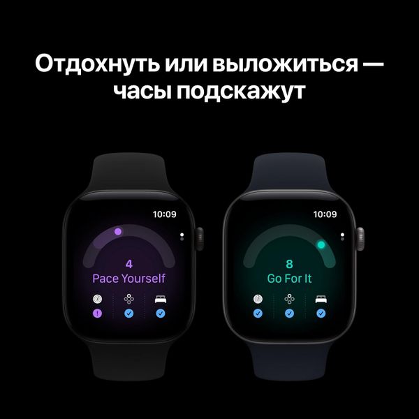 Умные часы Apple Watch Series 12 46 мм Dark Bronze Aluminum Case with Sport Band (S/M) Оливковый | Olive