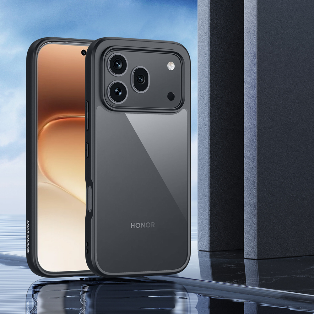 Чехол прозрачный с черными рамками для смартфона Honor 600 и 600 Pro, серия Aimo Series от Dux Ducis