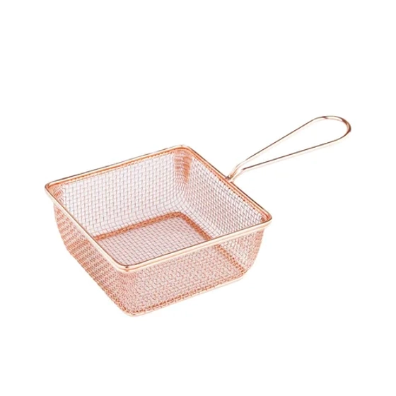 Корзинка для подачи 12,7*12,7 см h5,6 см Copper квадратная нерж. P.L. Proff Cuisine