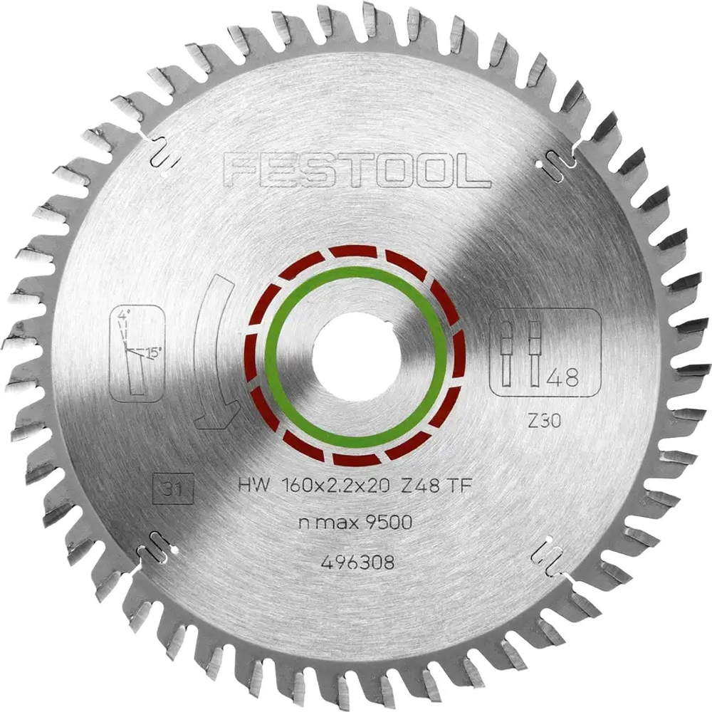 Пильный диск специальный для ламината 160x2,2x20 TF48 FESTOOL 496308