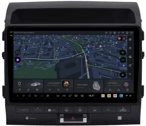 Магнитола для Toyota Land Cruiser 200 2007-2015 (со штатной камерой или 360) - Kuberg DUDU7 SF-1620-4-ABC QLed+2K, Android 13, Быстрейшая, UIS7870 (DUDU7), CarPlay, SIM-слот