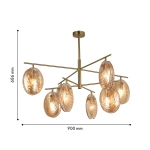 Потолочная люстра Media 4485-8C, 8*E14*60W. ТМ F-Promo