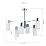 Светильник потолочный GESSI E14 6х60W