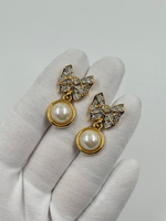 Клипсы Бантики с «жемчугом» Nina Ricci