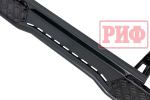 Пороги силовые Toyota Land Cruiser Prado 150 (чёрные) РИФ