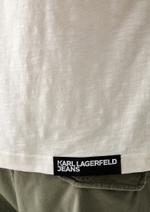 Футболка KARL LAGERFELD JEANS Boxy Distressed Logo Tee
