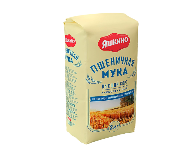 Мука Яшкино 2кг пшен.в/с ГОСТ