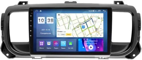Магнитола для Peugeot Traveller/Expert, Citroen SpaceTourer/Jumpy, Opel Zafira Life/Vivaro - Parafar PF555UHD на Android 13, Быстрая, QLED, CarPlay, 4G SIM-слот