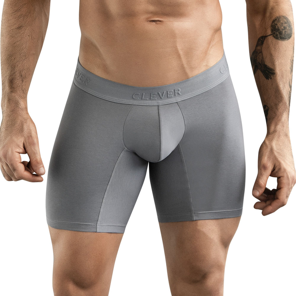 Серые удлиненные трусы-боксеры Caribbean Long Boxer