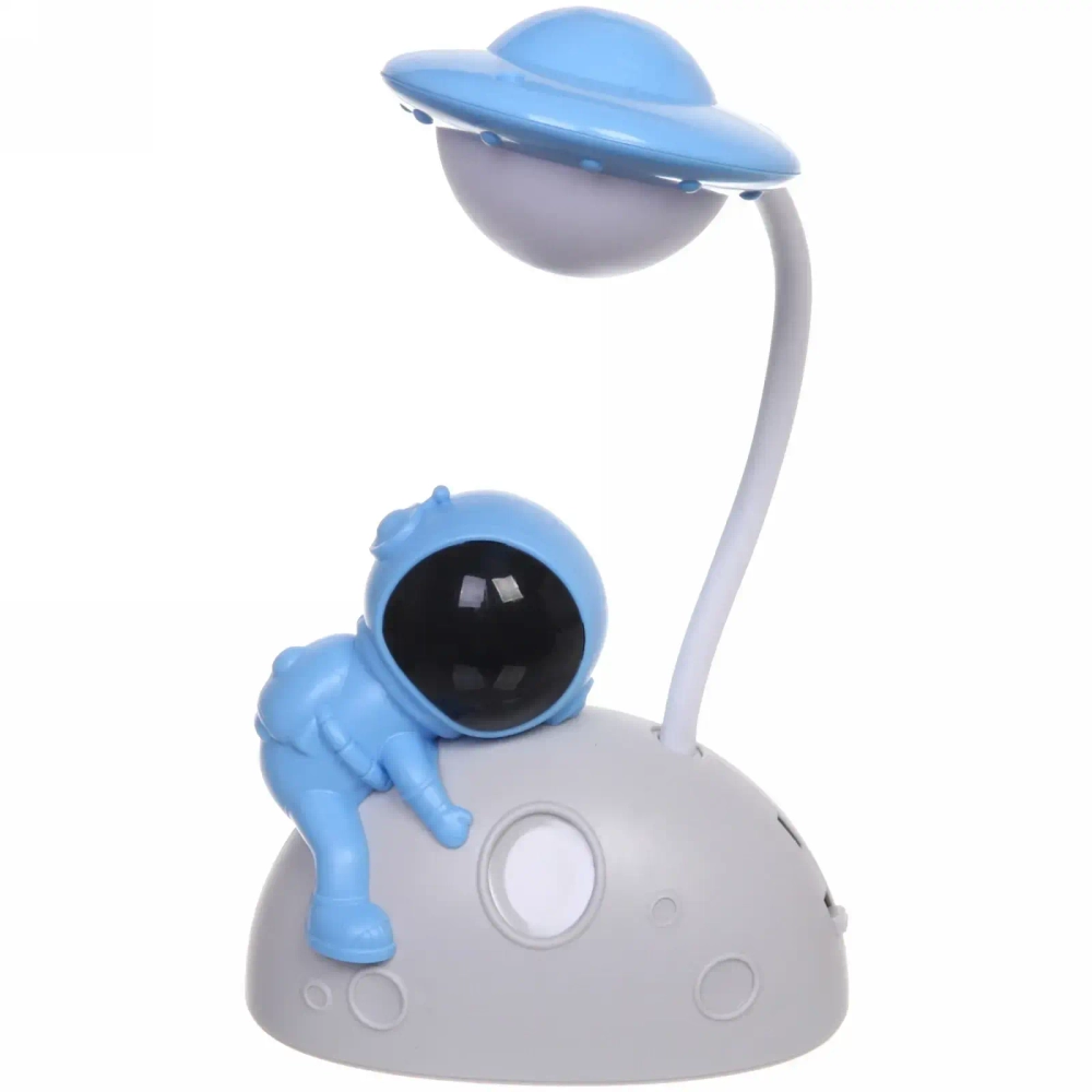Светильник настольный «Cosmo-Любимая Луна» LED 28*11,5*7,5см USB 4v 3w, Бело-голубой